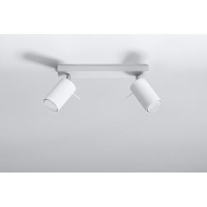 Kohtvalgusti RING 2 2xGU10/10W/230V valge