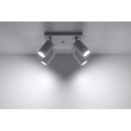 Kohtvalgusti RING 4 4xGU10/10W/230V valge