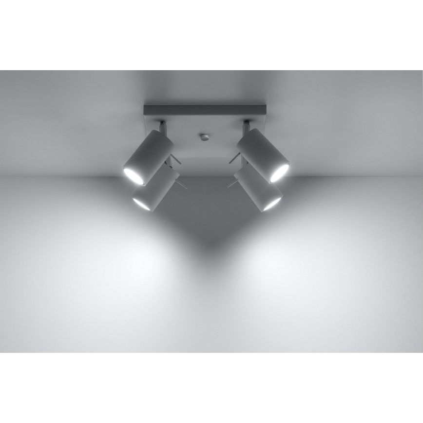 Kohtvalgusti RING 4 4xGU10/10W/230V valge
