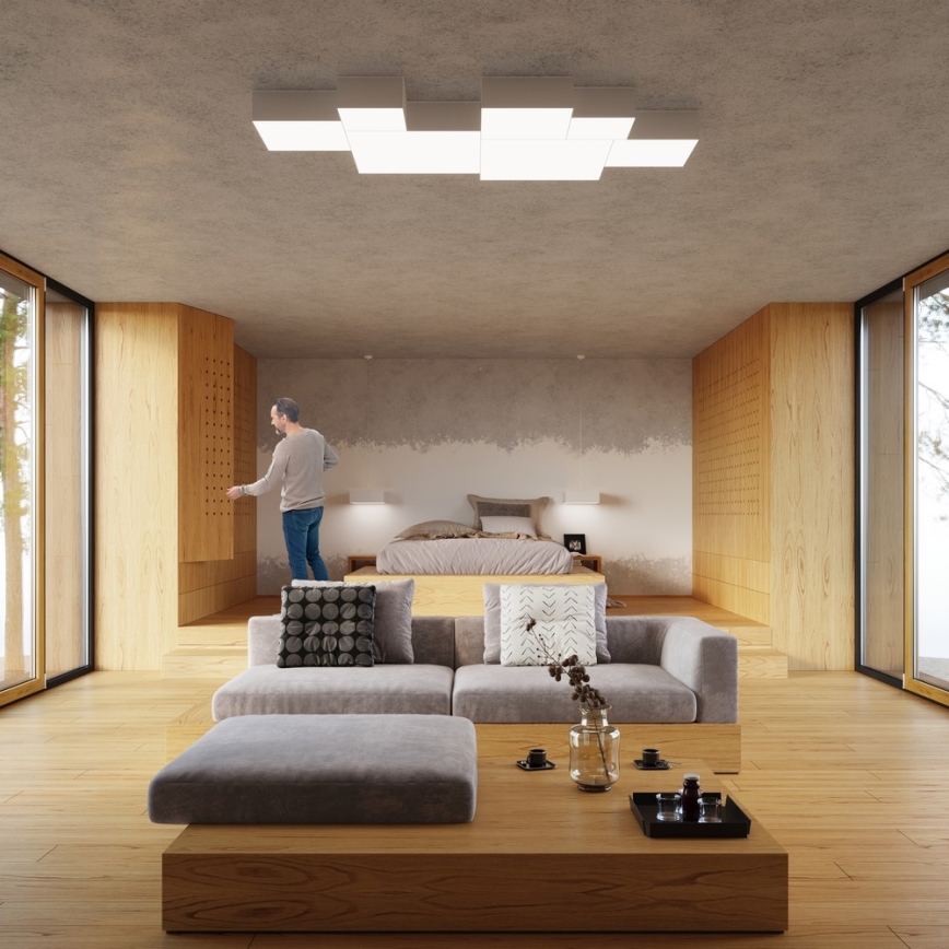 Sollux SL.0141 - Laevalgusti HORUS 45 3xE27/60W/230V valge