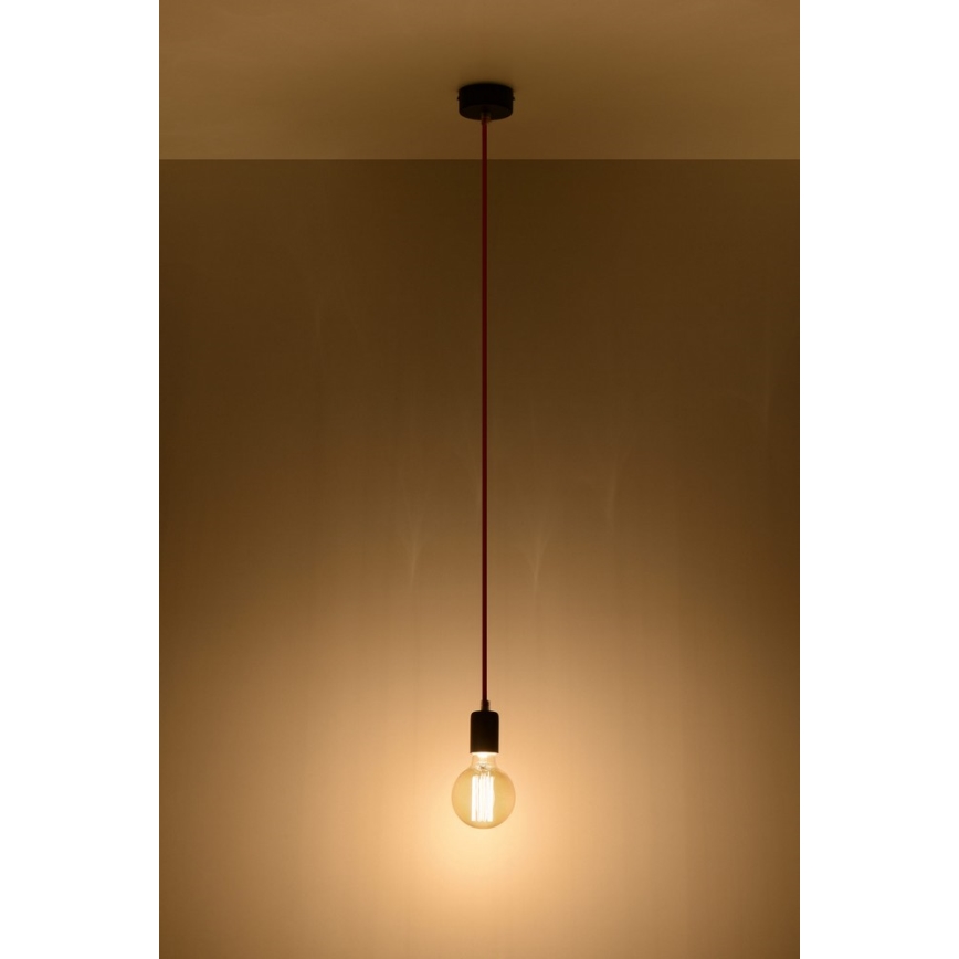 Sollux SL.0152 - Lühter EDISON 1xE27/60W/230V must