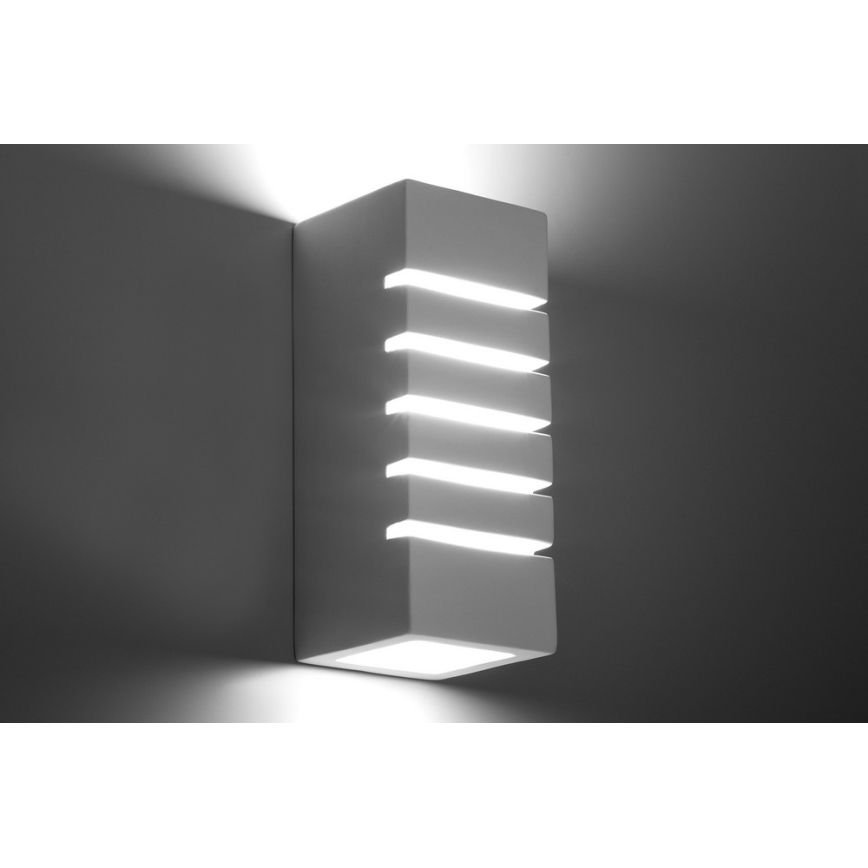 Sollux SL.0161 - Seinavalgusti SAMIR 1xE27/60W/230V valge