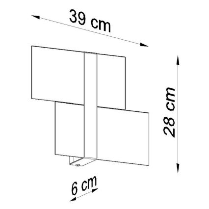 Sollux SL.0187 - Seinavalgusti MASSIMO 2xG9/40W/230V valge/kroom