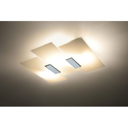 Laevalgusti FABIANO 3xE27/60W/230V valge/läikiv kroom