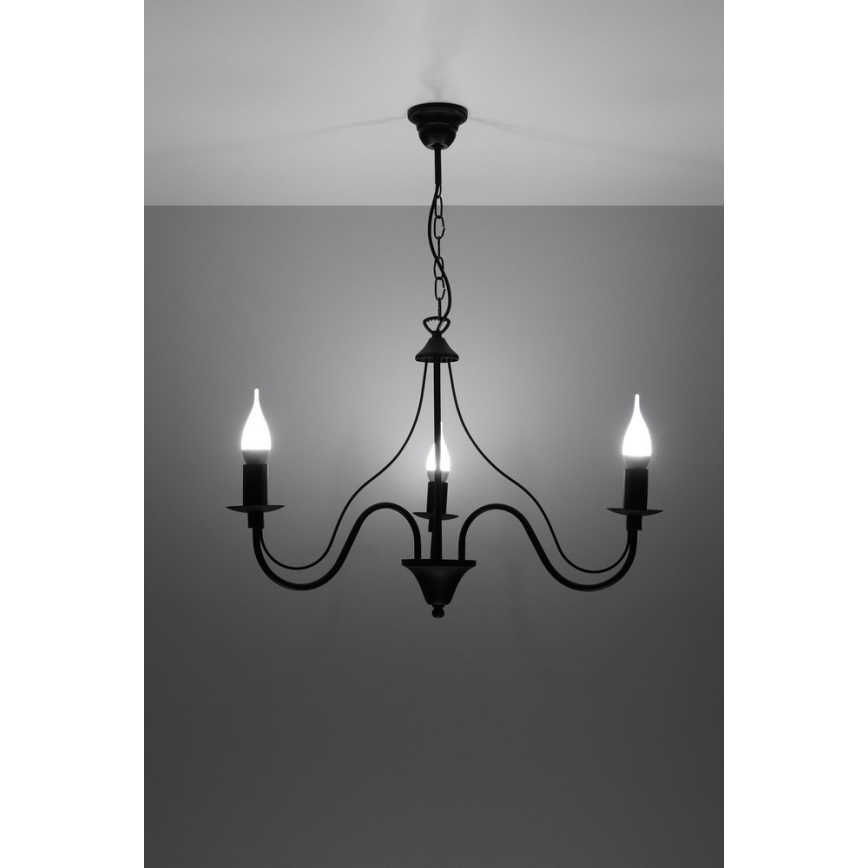 Sollux SL.0217 - Lühter MINERWA 3 3xE14/40W/230V must