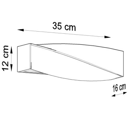 Sollux SL.0229 - Seinavalgusti SIGMA MINI 1xE27/60W/230V valge