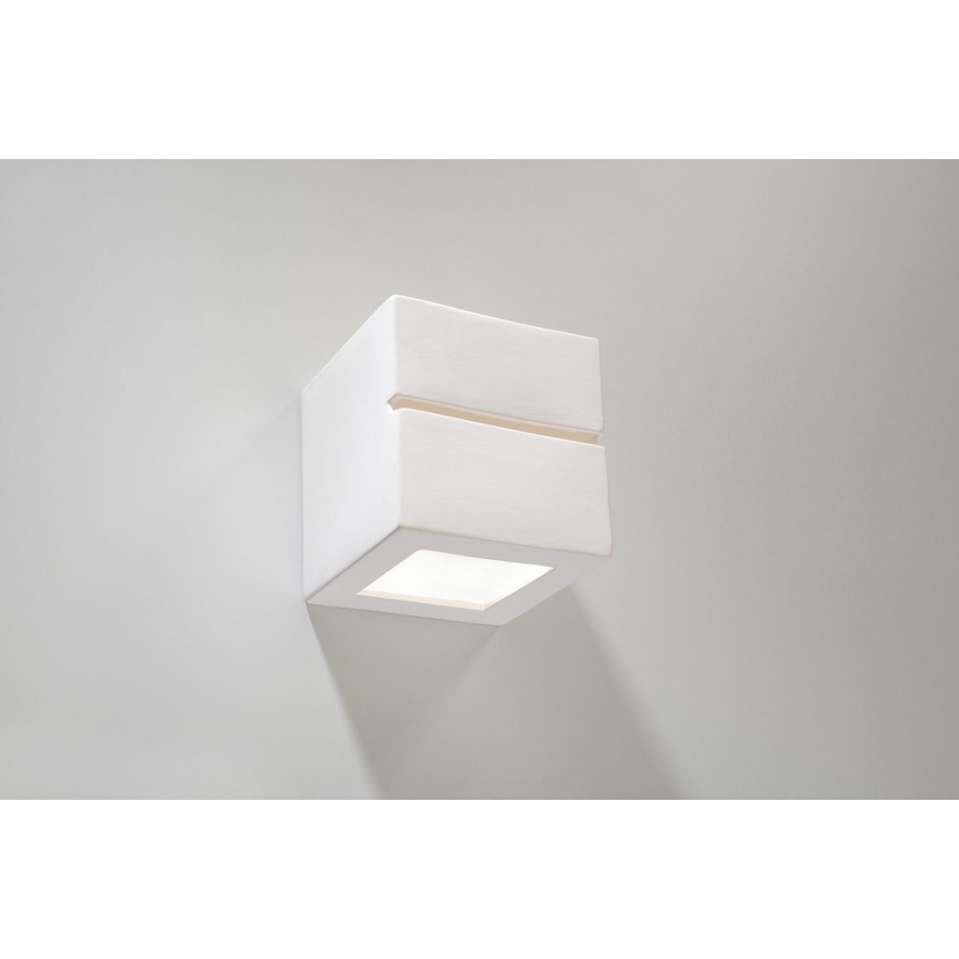 Sollux SL.0230 - Seinavalgusti LEO LINE 1xE27/60W/230V valge