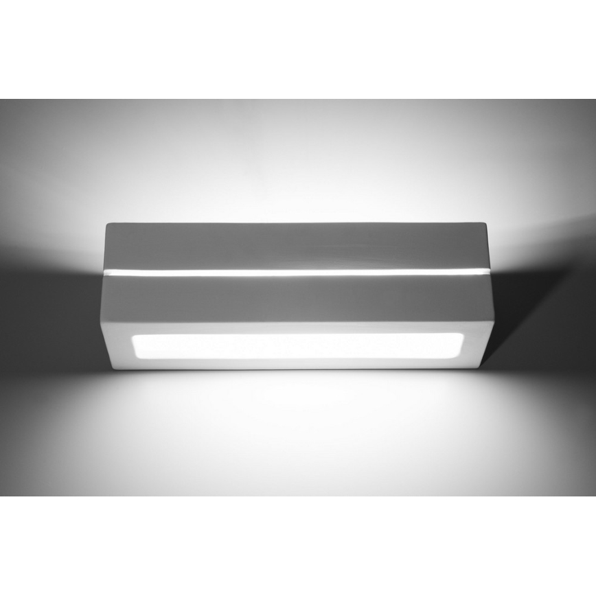 Sollux SL.0231 - Seinavalgusti VEGA LINE 1xE27/60W/230V valge