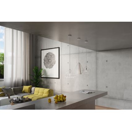 Sollux SL.0297 - Lühter DEMI 1xE27/60W/230V valge