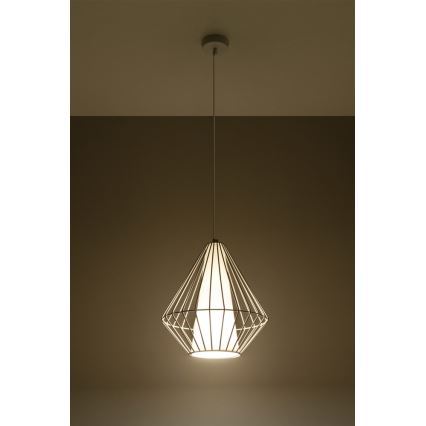 Sollux SL.0297 - Lühter DEMI 1xE27/60W/230V valge