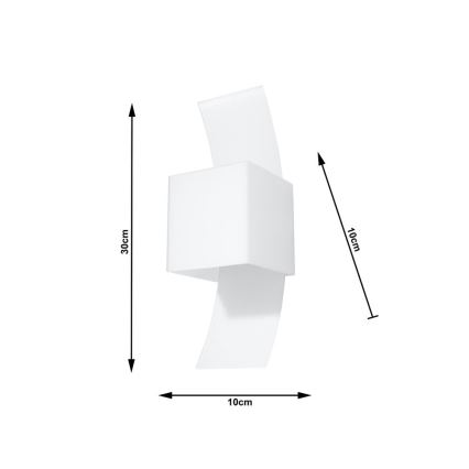 Sollux SL.0301 - Seinavalgusti LIMA 1xG9/40W/230V valge