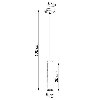 Sollux SL.0323 - Lühter LAGOS 1 1xGU10/40W/230V valge