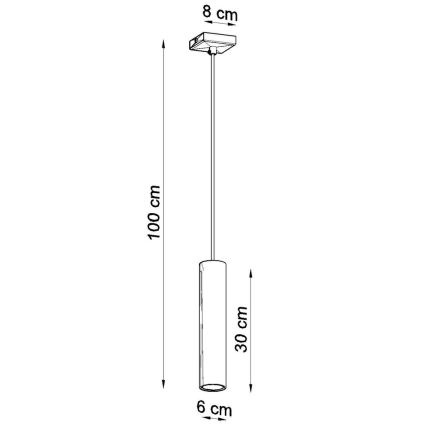 Sollux SL.0327 - Lühter LAGOS 1 1xGU10/40W/230V must