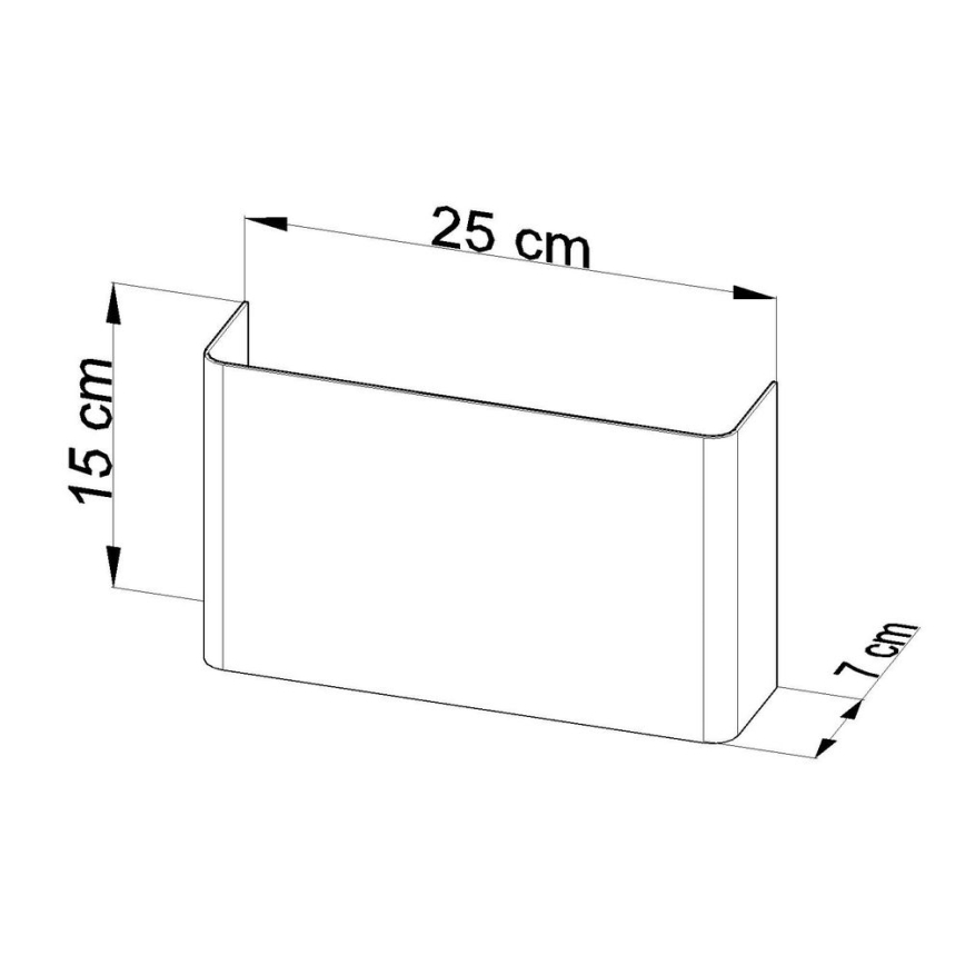 Sollux SL.0419 - Seinavalgusti COPERTURA 2xG9/40W/230V valge