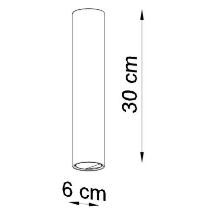 Kohtvalgusti LAGOS 1xGU10/40W/230V 30 cm valge