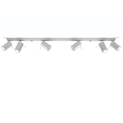 Kohtvalgusti lakke RING 6xGU10/10W/230V