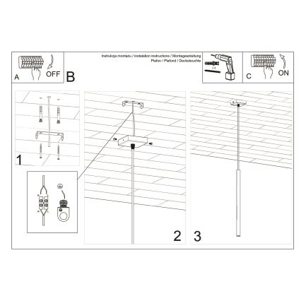 Lühter PASTELO 1xG9/8W/230V valge