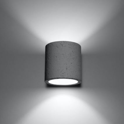 Kohtvalgusti seinale ORBIS 1xG9/40W/230V betoon