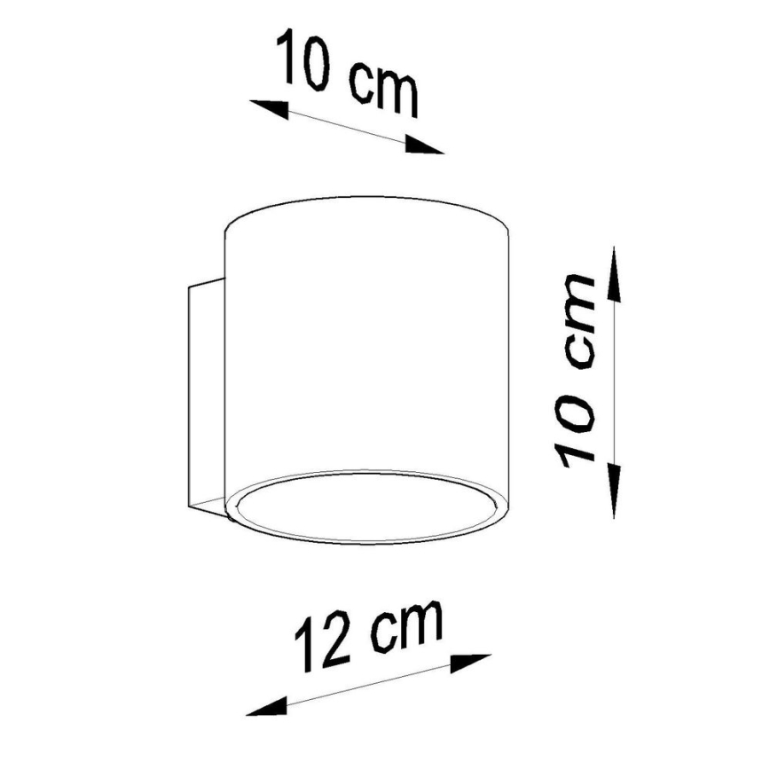 Kohtvalgusti seinale ORBIS 1xG9/40W/230V betoon