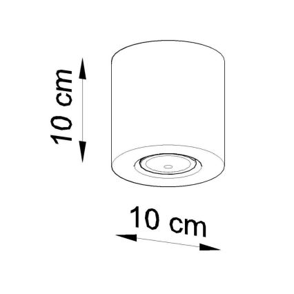 Kohtvalgusti ORBIS 1xGU10/10W/230V betoon