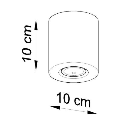 Kohtvalgusti ORBIS 1xGU10/10W/230V pöök