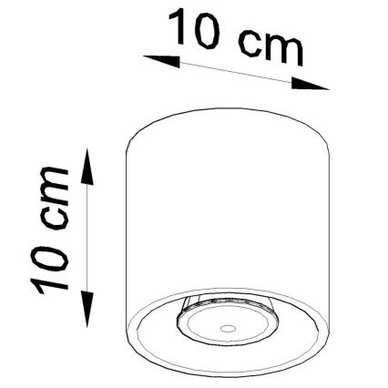 Lae-kohtvalgusti ORBIS 1 1xGU10/40W/230V