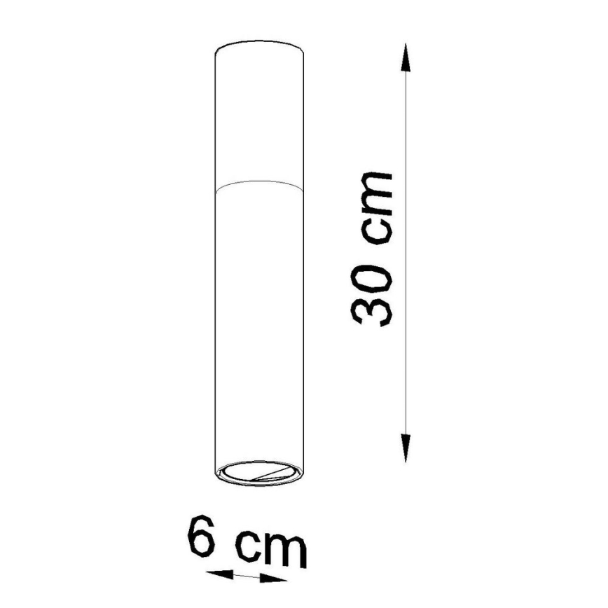 Laevalgusti PABLO 1xGU10/40W/230V must/pöök