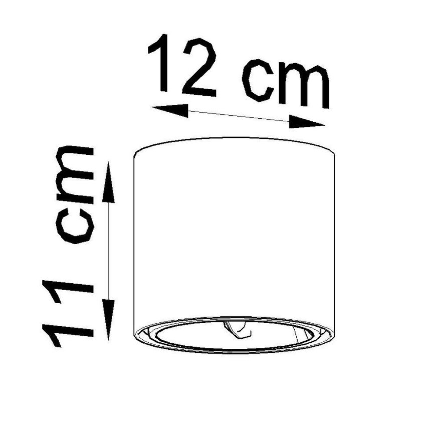 Kohtvalgusti TIUBE 1xGU10-AR111/10W/230V