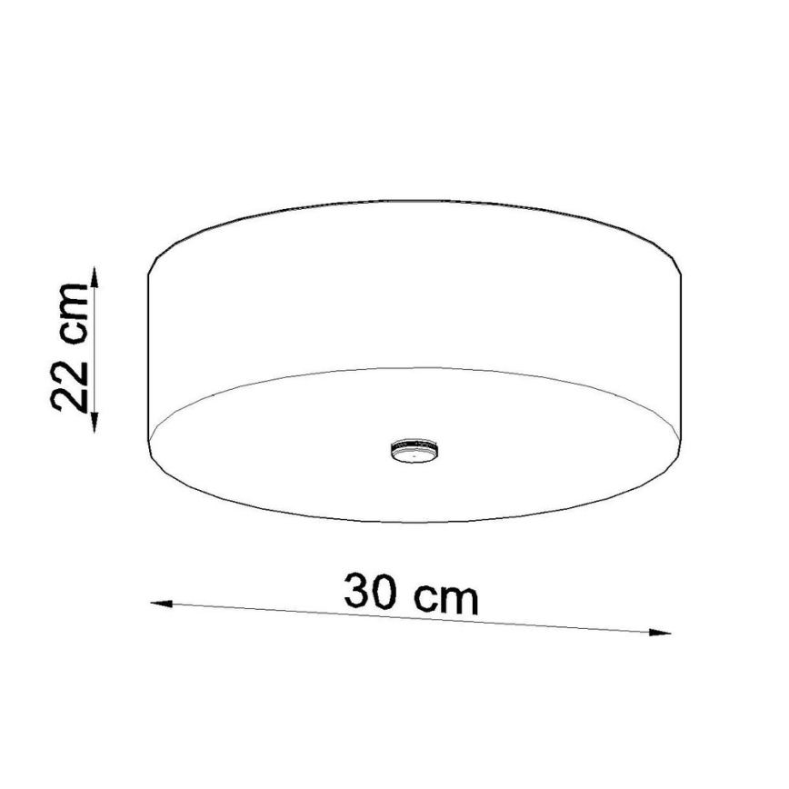 Laevalgusti SKALA 3xE27/60W/230V d. 30 cm valge