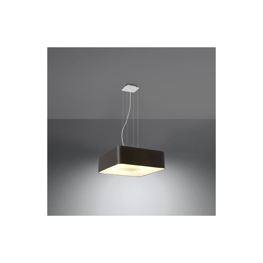 Lühter LOKKO 5xE27/60W/230V 45 cm must