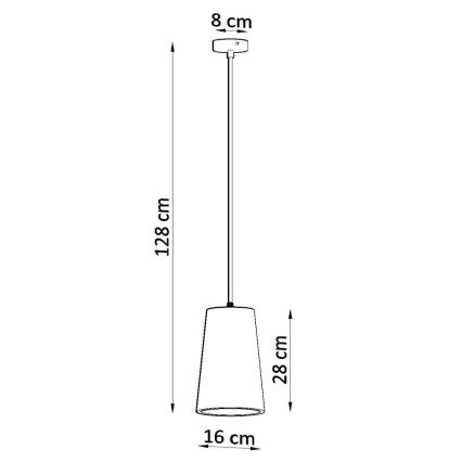 Lühter GULCAN 1xE27/15W/230V