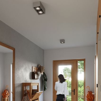 Laevalgusti QUATRO AR111 2xGU10/40W/230V betoon