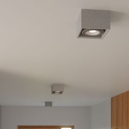 Laevalgusti QUATRO AR111 2xGU10/40W/230V betoon