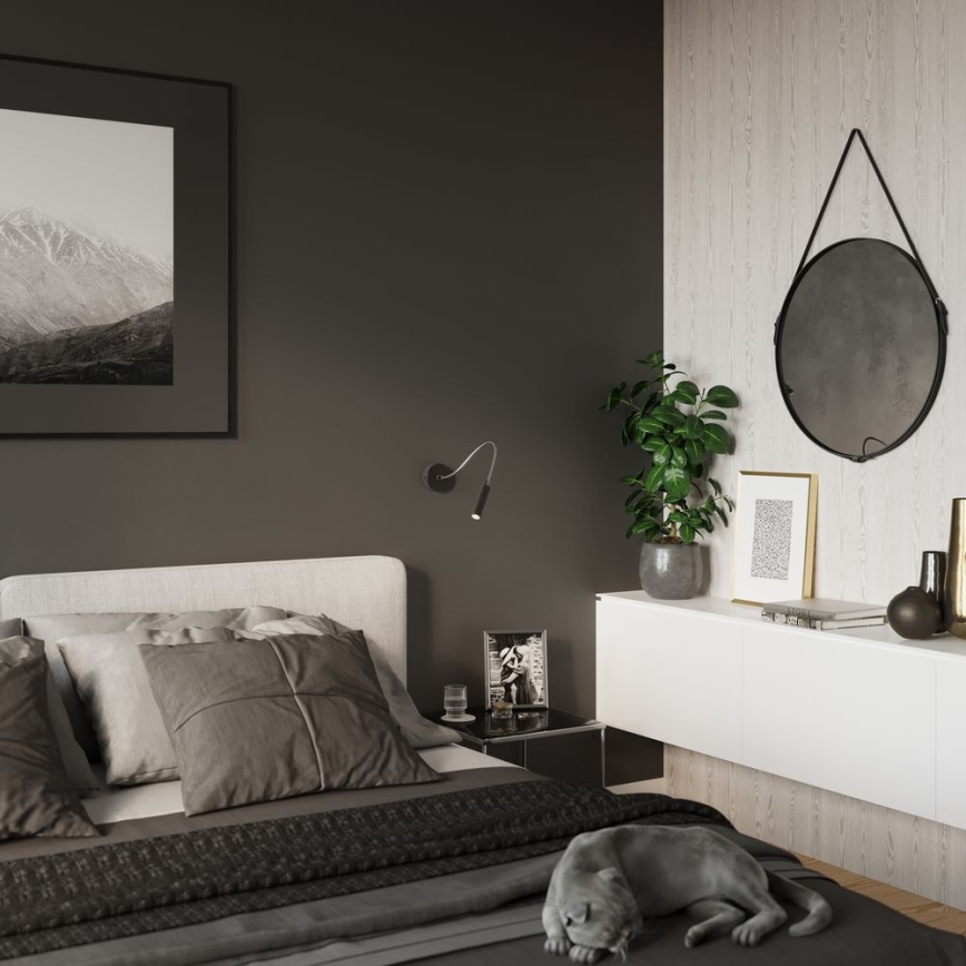 Paindlik väike lamp AXIL 1xG9/12W/230V must