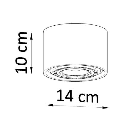 Laevalgusti BASIC AR111 1xGU10/40W/230V pöök