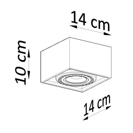 Laevalgusti QUATRO AR111 1xGU10/40W/230V pöök