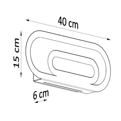 Seinavalgusti SACCON 2xG9/40W/230V