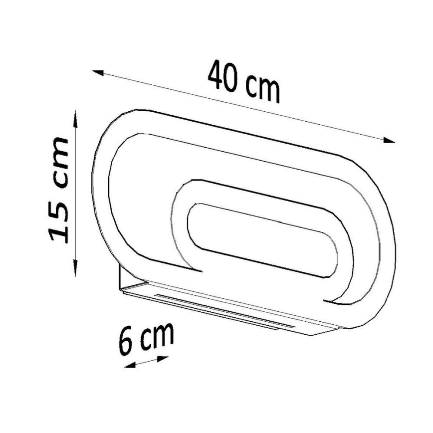 Seinavalgusti SACCON 2xG9/40W/230V