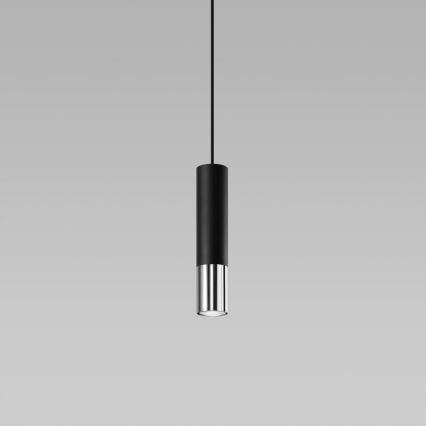 Lühter LOOPEZ 1xGU10/10W/230V must/läikiv kroom