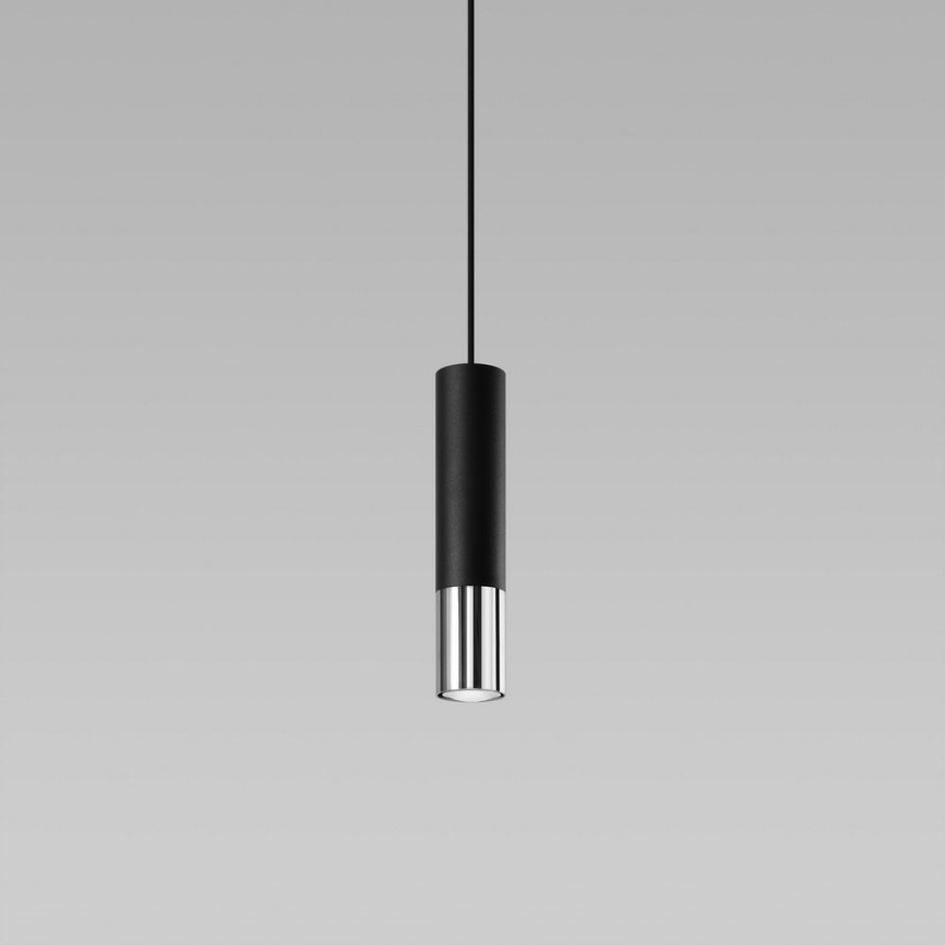 Lühter LOOPEZ 1xGU10/10W/230V must/läikiv kroom