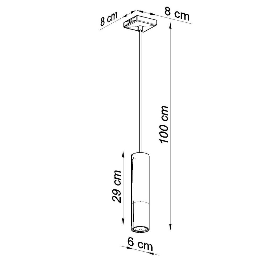 Lühter LOOPEZ 1xGU10/10W/230V must/läikiv kroom