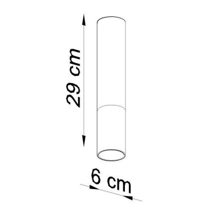 Kohtvalgusti LOOPEZ 1xGU10/40W/230V must/kuldne