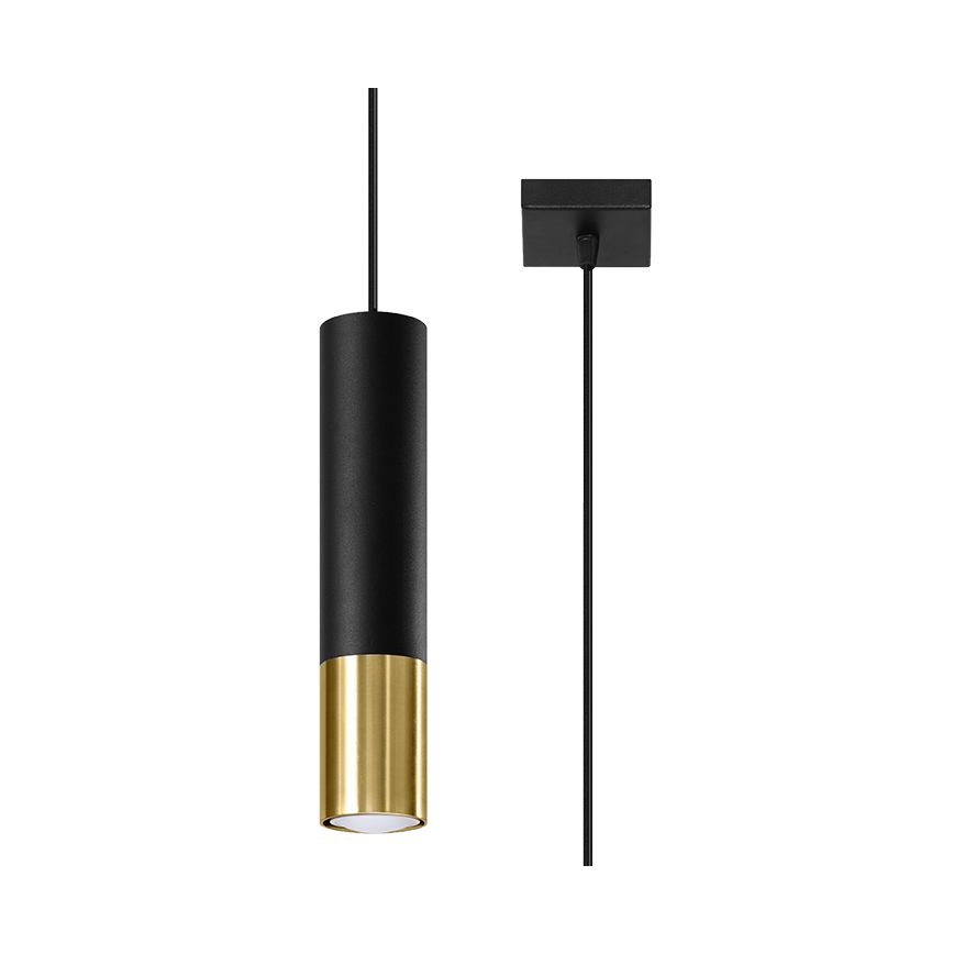 Lühter LOOPEZ 1xGU10/40W/230V must/kuldne