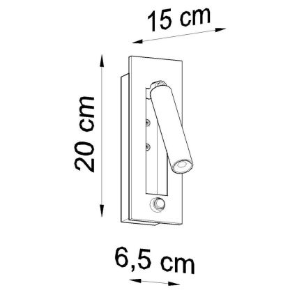 Kohtvalgusti seinale ENIF 1xG9/12W/230V