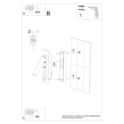 Kohtvalgusti seinale ENIF 1xG9/12W/230V