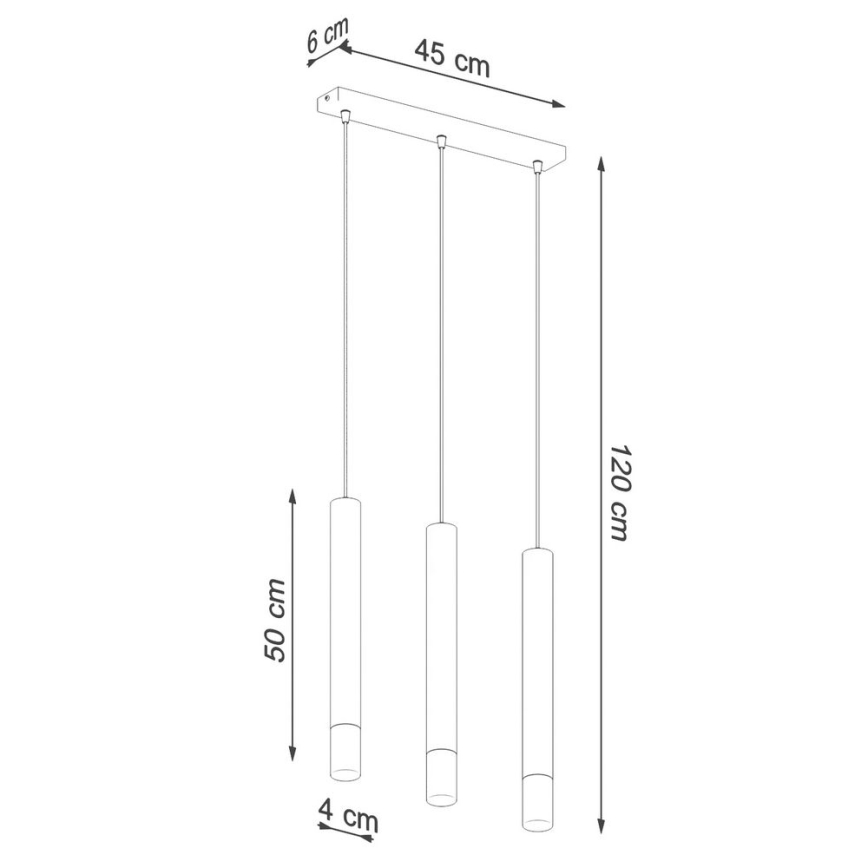 Lühter VIZIER 3xG9/40W/230V valge