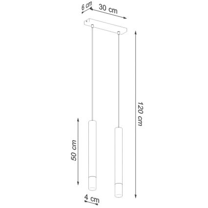 Lühter VIZIER 2xG9/40W/230V must