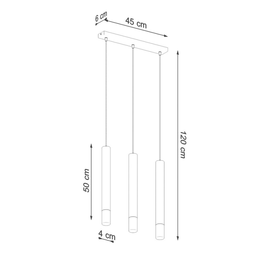 Lühter VIZIER 3xG9/12W/230V must