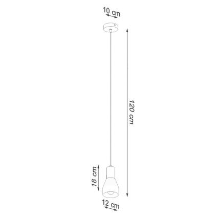 Lühter QUBIC 1xE27/60W/230V betoon/kask/pöök/must