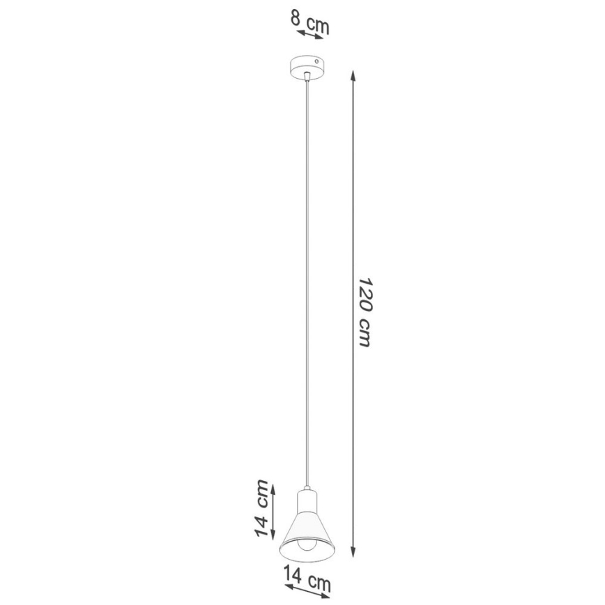 Lühter TALEJA 1xE27/60W/230V valge
